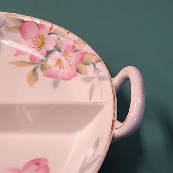Vintage Noritake Azalea 4-part Relish Dish Hand Painted Made in Japan 19323 - Picture 2 of 8